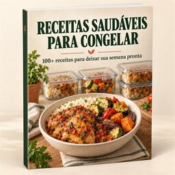 Capa do livro Receitas Saudáveis para Congelar